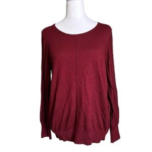 Chico’s sleeve Sweater Rayon/poly/Cashmere Blend Wide Ribbed Sleeve Sz 2P